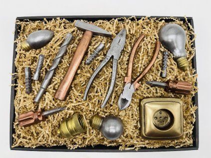 Giant chocolate tool set for electricians