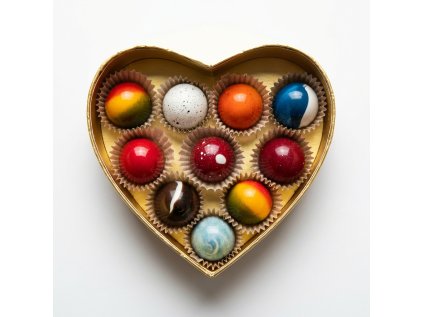 Herz - Pralinen Geschenkpackung 10 Stück