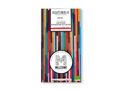 millesime 50 mlecna cokolada guatemala nougatine au cacao bio 70 g