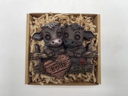 Schokoladenset - Verliebte Kühe