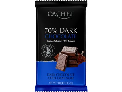 Tabulková čokoláda Cachet - Extra hořká 70%, 300 G