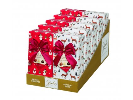 Belgické pralinky Hamlet - Vánoční směs s mašlí, 250 G