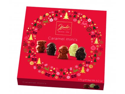 Belgické pralinky Hamlet - Mini's figurky s karamelem, 250 G