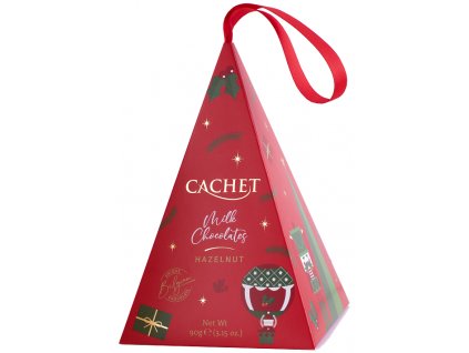 Belgická čokoláda Cachet - Vánoční pyramida, 90 G