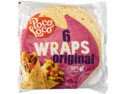Tortilla placky Poco Loco pšenično-kukuřičné 25 cm, 6 KG (karton)