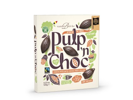 Belgické pralinky Vandenbulcke - Pulp'n Choc hořká směs, 120 G