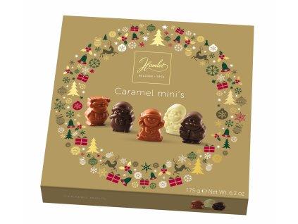 Belgické pralinky Hamlet - Mini's figurky s karamelem, 175 G