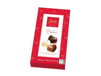 Belgické pralinky Hamlet - srdíčka , 100 G