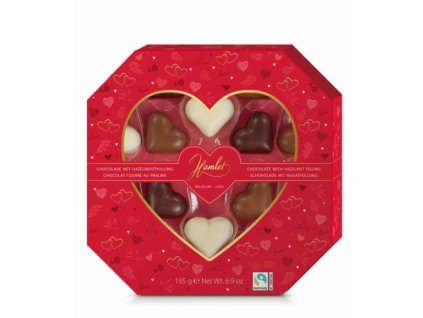Belgické pralinky Hamlet - srdíčka , 195 G
