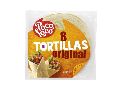 Tortilla placky Poco Loco pšeničné - Přírodní 20 cm