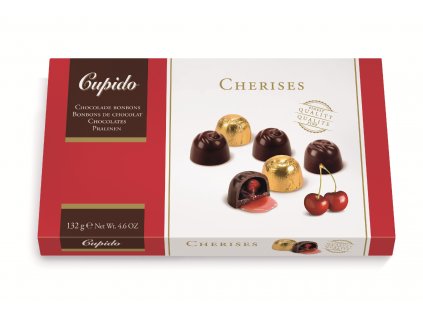 Belgické pralinky Hamlet - Cupido višně v čokoládě, 132 G