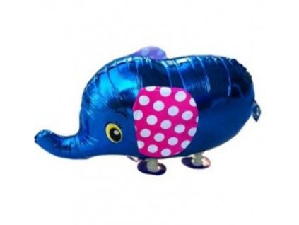 Chodící balonek modry slon