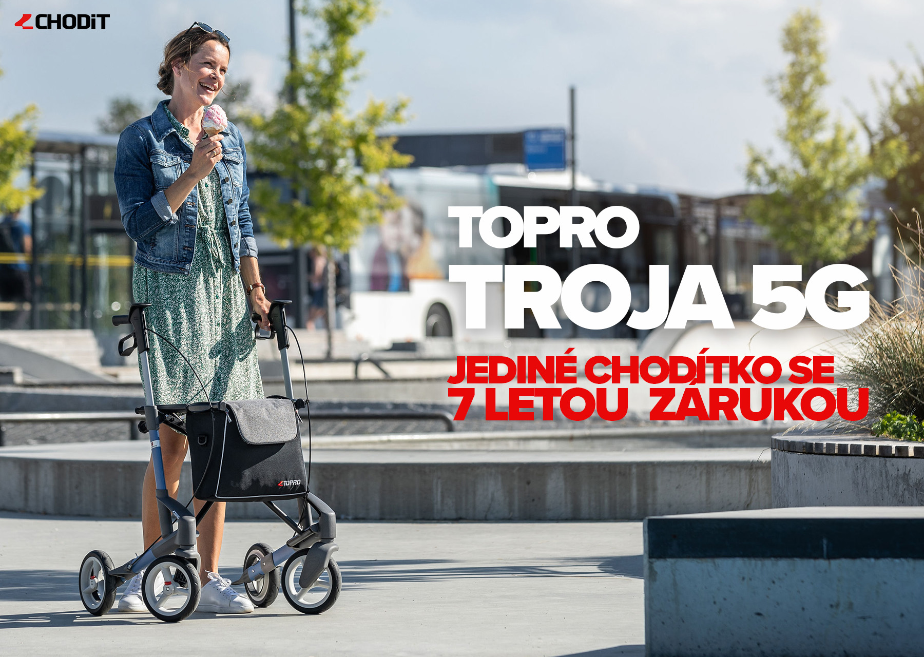 TOPRO Troja 5G - jediné chodítko se 7 letou zárukou v Evropě