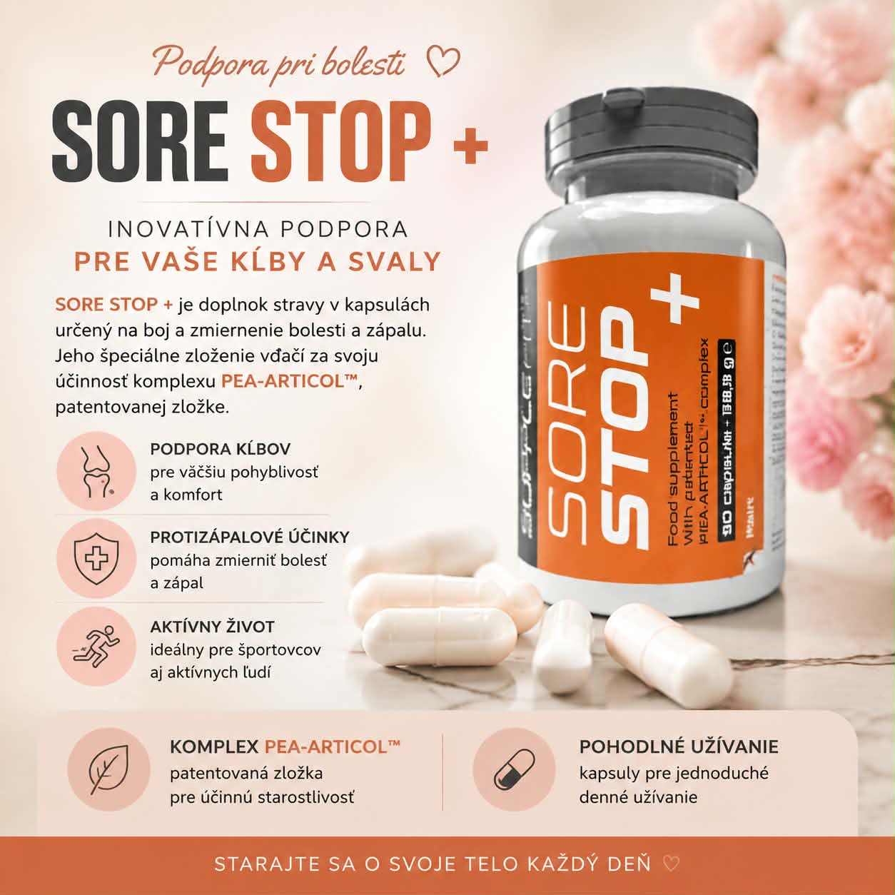 Integratore alimentare in capsule SORE STOP +