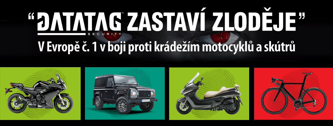 Datatag bezpečnostní systém pro vaši motocykl