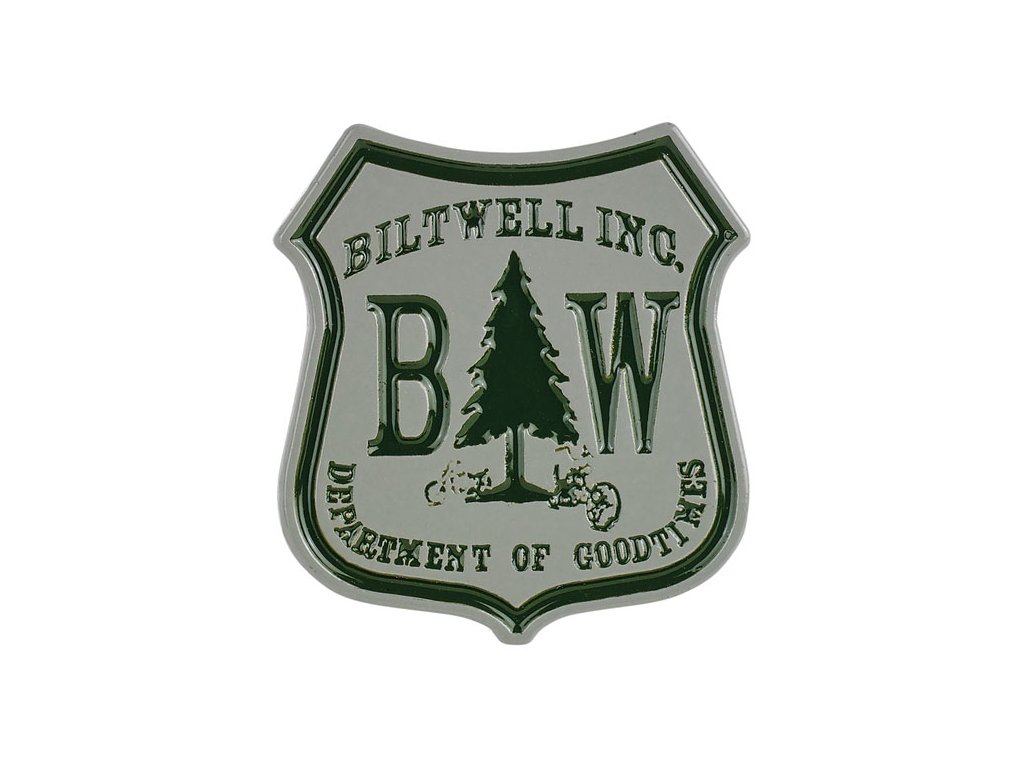 Biltwell enamel pin Good times green, grey