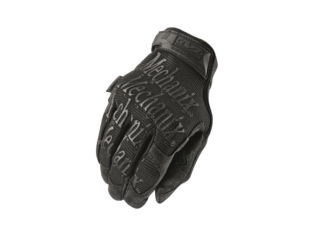 Motorkářské odolné rukavice určené pro těžkou práci MECHANIX THE ORIGINAL BLACK COVERT v černé barvě. TW Ryder