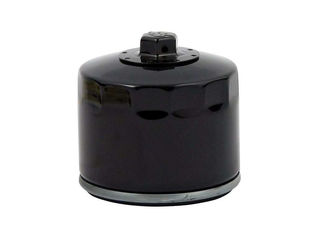 MCS, spin-on oil filter with top nut. Black