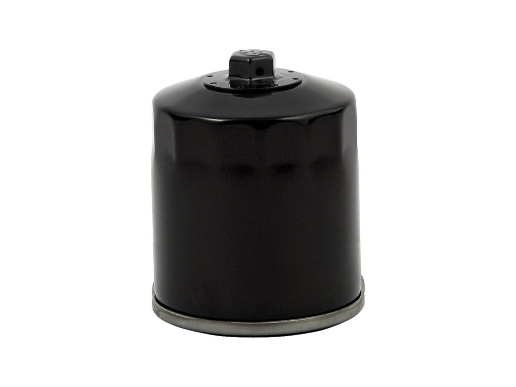 MCS, spin-on oil filter with top nut. Black