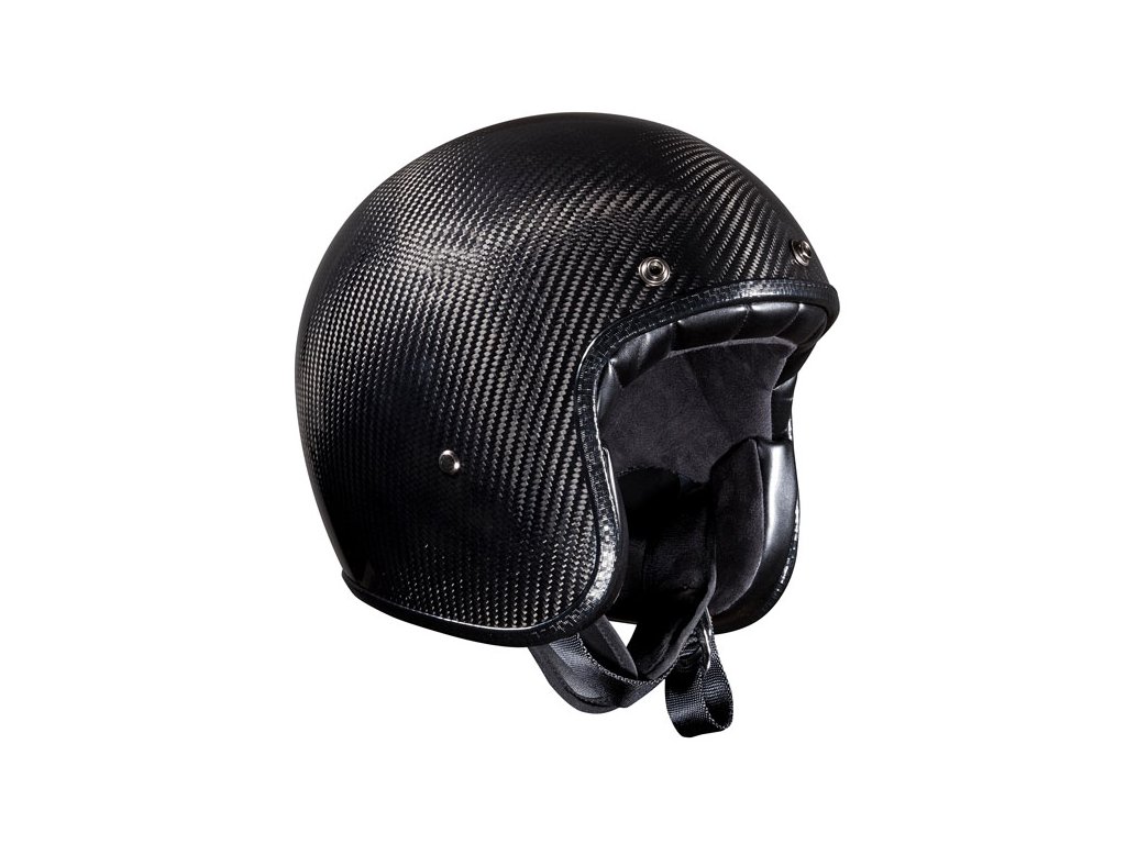 Motorkářská karbonová lehká otevřená helma BANDIT JET CARBON ECE APROVED v  černé barvě | helmy a oblečení na motorku | Harley - Davidson a Cafe Racer  style | twryder.cz