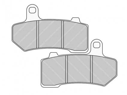 Brzdové destičky FERODO pro Softail/VRSC/Touring 08-17 rear/zadní