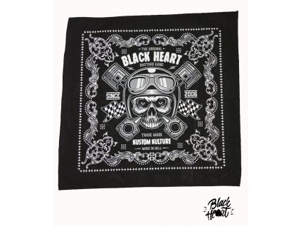 598 satek black heart piston skull
