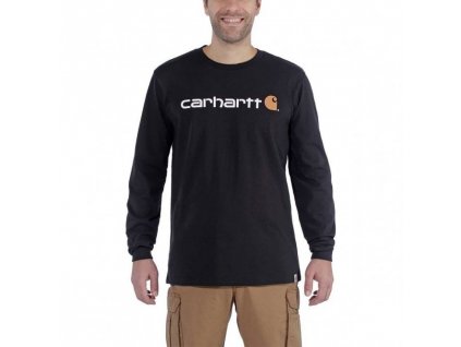 Triko Carhartt Long Sleeve Emea Workwear Signature Graphic T-Shirt - Core Logo (Velikost L)