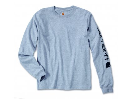 Triko Carhartt Relaxed Fit Heavyweight Long Sleeve Logo Sleeve Graphic T-Shirt (Velikost L)