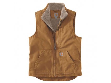 Vesta Carhartt hnědá Mock Neck Vest (Velikost L)