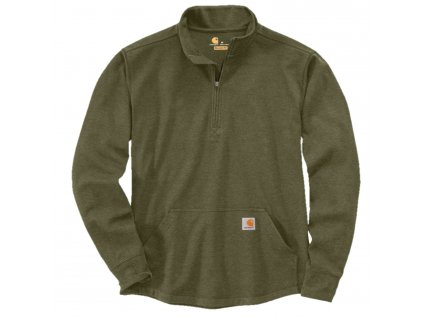 Triko Carhartt Relaxed Fit Heavyweight Long Leeve 1/2-Zip Thermal Shirt (Velikost L)