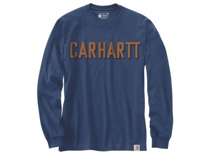 Triko Carhartt Relaxed Fit Heavyweight Long Sleeve Logo Graphic T-Shirt (Velikost L)