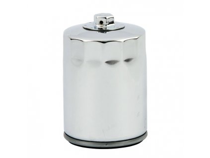 MCS, spin-on oil filter, with top nut for M8. Chrome