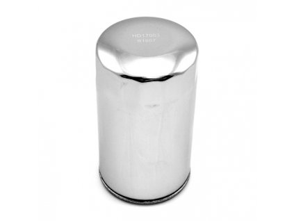 MIW, spin-on oil filter. Chrome
