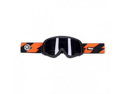 Roeg Peruna Orange Bolts goggle black and orange/black strap