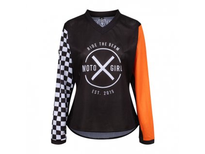 MotoXGirl jersey black/orange XL