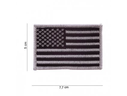 PATCH FLAG USA SILVER