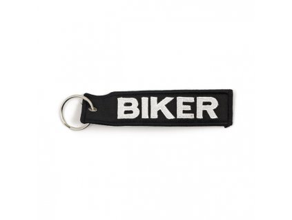 KEY RING BIKER, BLACK WHITE