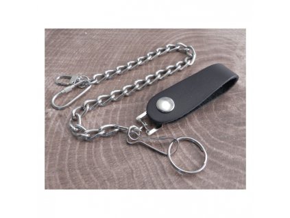 Amigaz Leather Belt Loop Wallet Chain 16"
