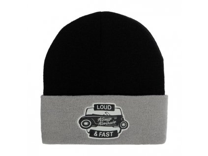 Čepice King Kerosin Loud and Fast beanie navy/dark grey