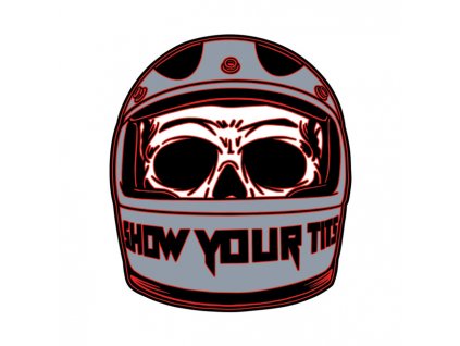 Down-n-Out Show your Helmet sticker