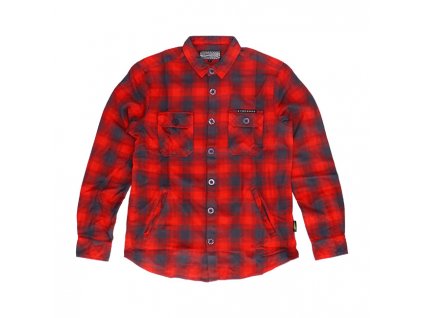 MCS Worker Flanel shirt red/grey