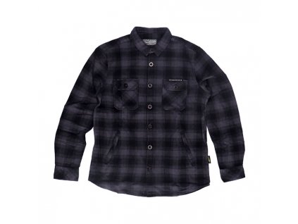 MCS Worker Flanel shirt black/grey