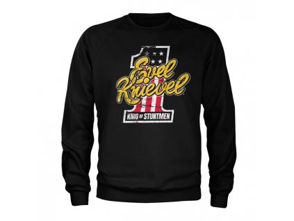 Mikina Evel Knievel King Of Stuntmen sweatshirt black