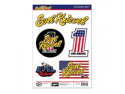 Evel Knievel Sticker Set