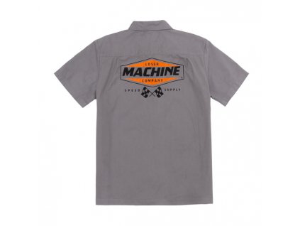 Košile Loser Machine Montes work shirt charcoal