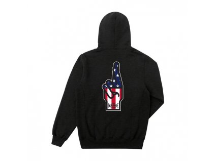 Mikina Loser Machine OG-USA hoodie black heather