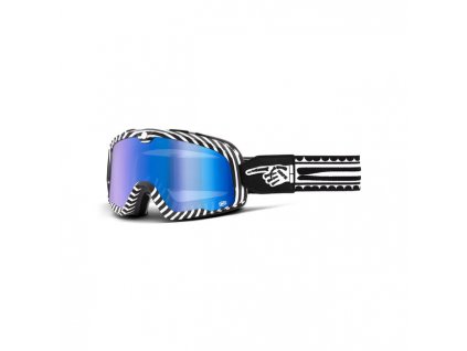 100% Barstow goggle Death Spray mirror blue lens