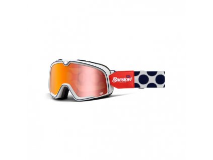 100% Barstow goggle Hayworth mirror red lens