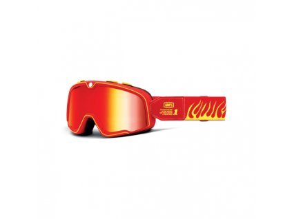 100% Barstow goggle Death Spray mirror red lens