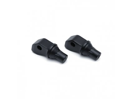 Kuryakyn tapered footpeg adapters satin black